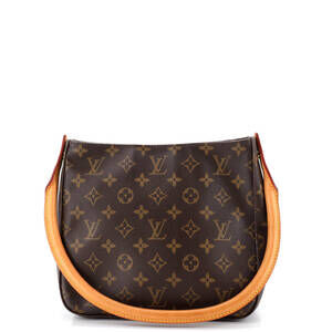 Louis Vuitton Looping Handbag Canvas Mm #245038L10B